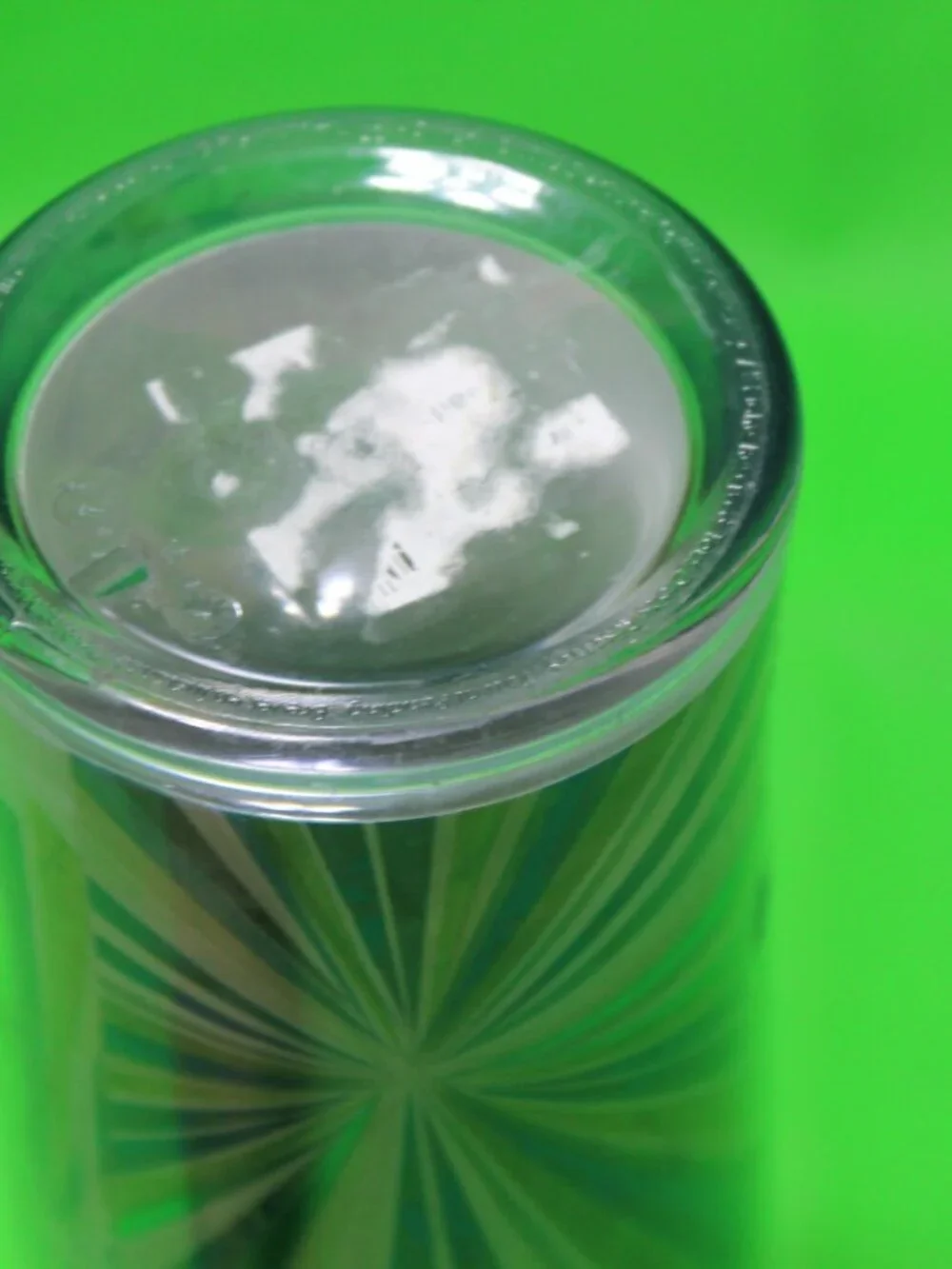 Starbucks Coffee 2010 Starburst Green/Blue Twist Lid Acrylic Mug Tumbler Pretty